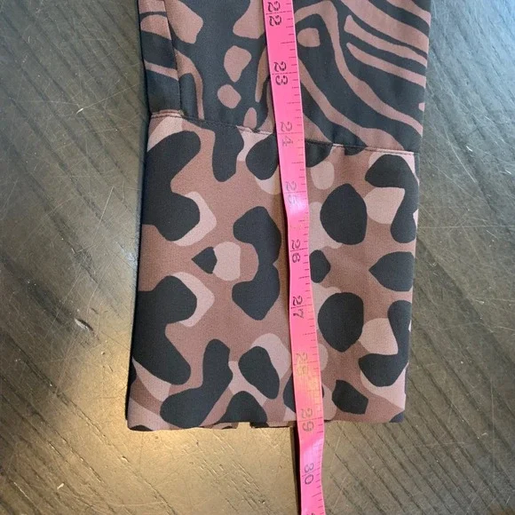 Black Label by Chico's XS Animal Print Dress Black Wedding Guest Church Mob Wife - Picture 9 of 13